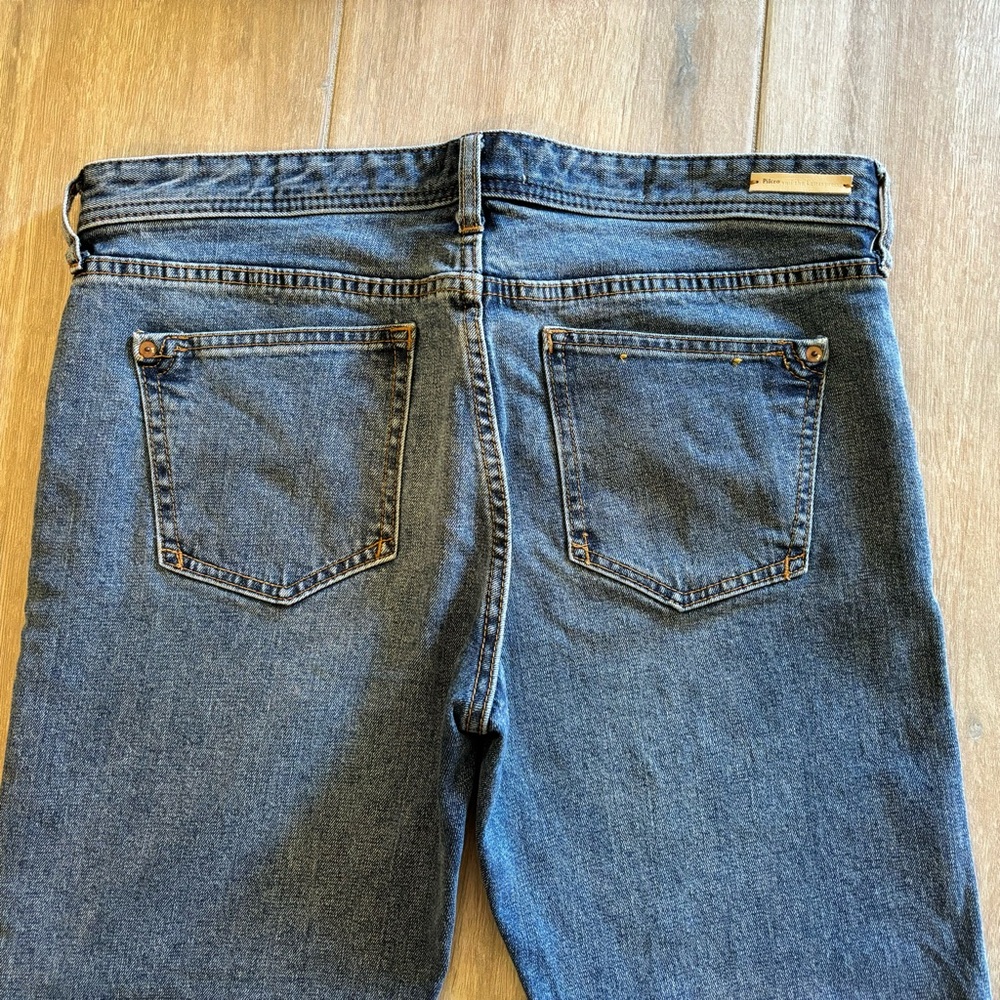 Pilcro and the Letterpress Blue Boyfriend Jeans with Floral Cuffs - Picture 6 of 7